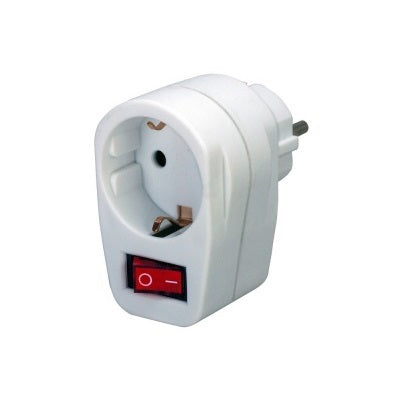 Stekker met Randaarde en Schakelaar max. belasting 3500Watt