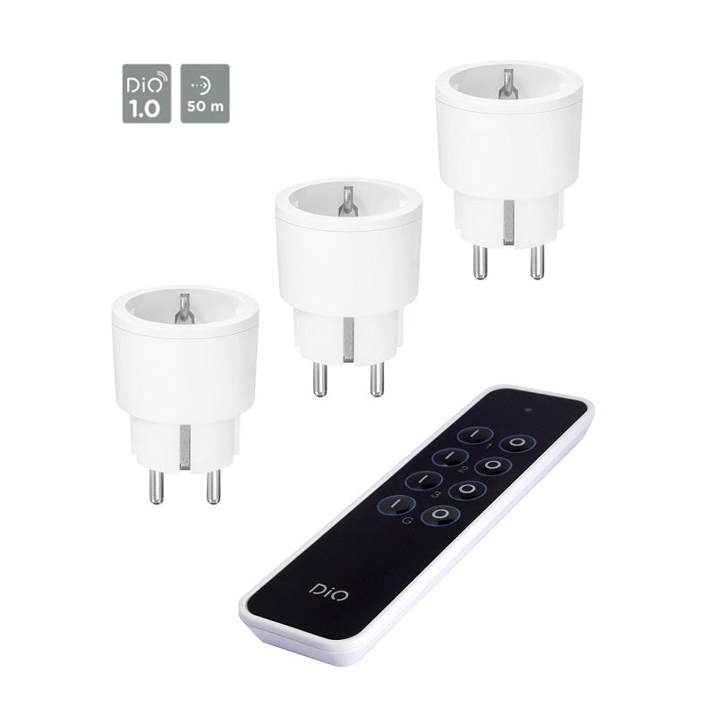 Dio 1.0 4dlg Set afstandsbediening + 3x ontvanger 2300Watt