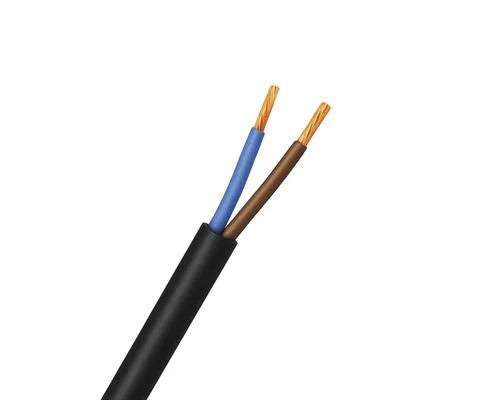 per strekkende meter Ronde snoer 2 x 0,75 mm² Zwart (HSP100) 97051