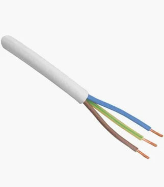 per Strekkende Meter Ronde snoer 3x 1,5 mm² Wit (HSP50) 97068