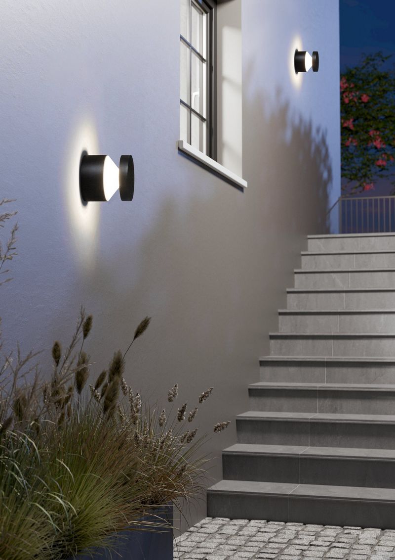Melzo Outdoor Wand/Plafondlamp Zwart