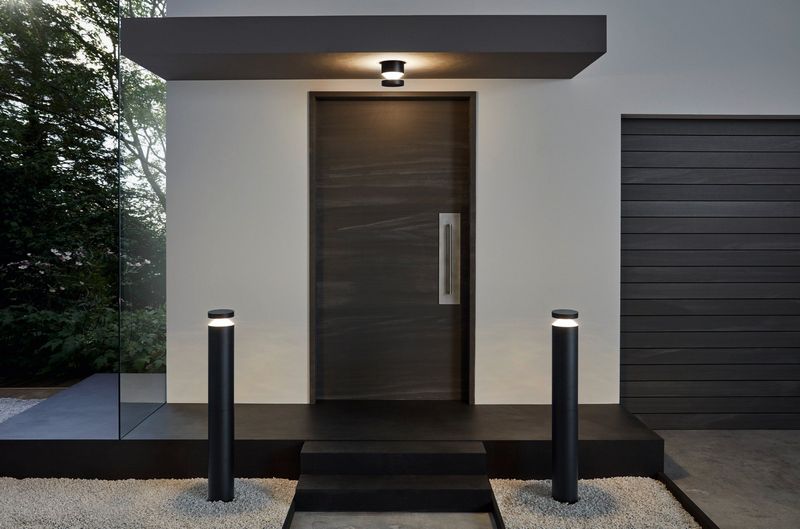 Melzo Outdoor Wand/Plafondlamp Zwart