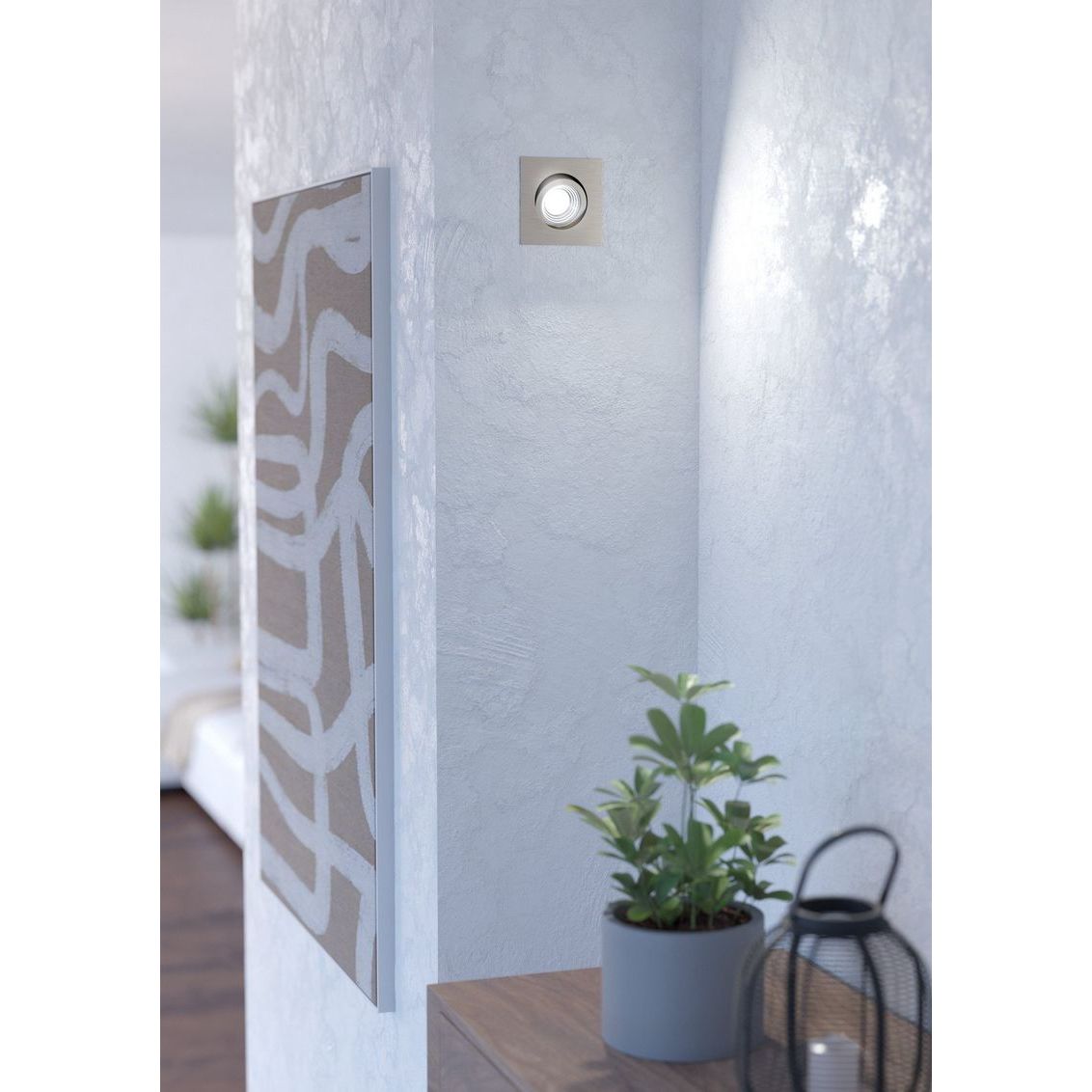 Saliceto Inbouwspot iP20 Vierkant Nikkelmat 380 Lumen - De Smid Verlichting