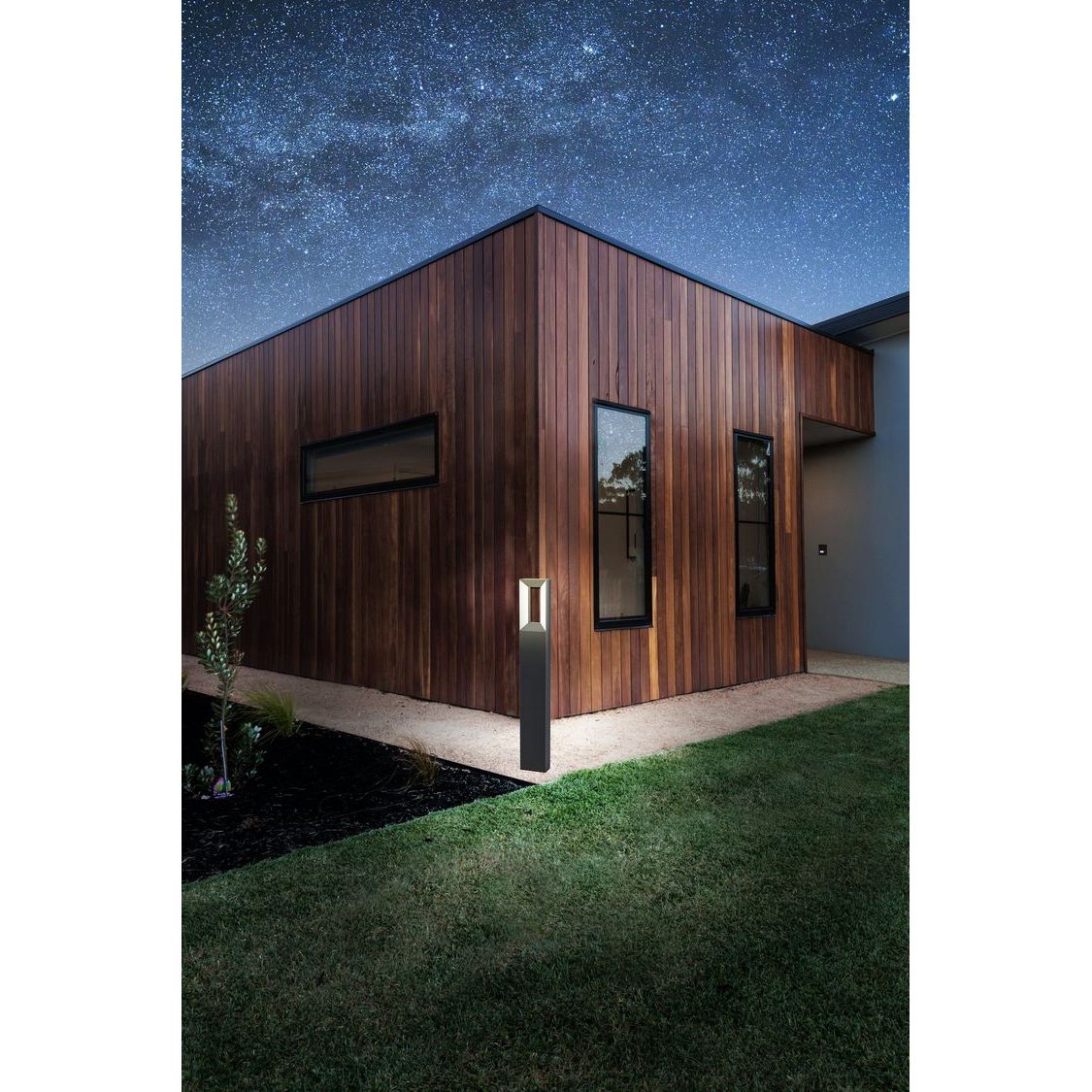 Riforano Tuinpaal 77cm Zwart/Wit De Laatste - De Smid Verlichting