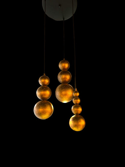 Leclercq en Bouwman Allure hanglamp 3 lichts LB781/3R-ZLV Ambachtelijk Zilver  OP=OP De Laatste Showroom model NU: