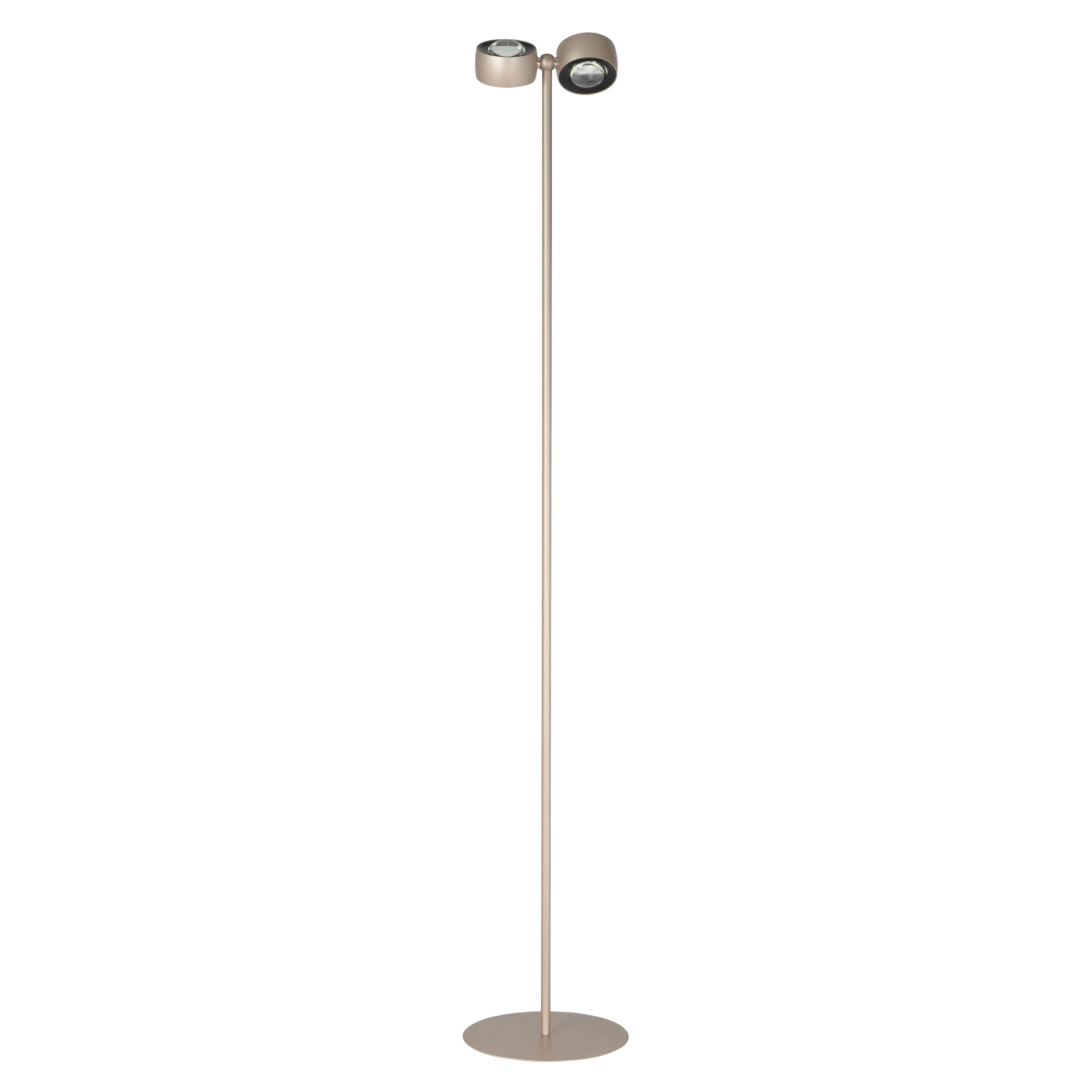 Amora 2- Lichts Vloerlamp Champagne Gold - De Smid Verlichting