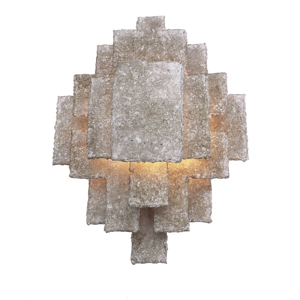 Leclercq en Bouwman Beluga wandlamp 1 lichts LB06/1WLZi (Ambachtelijk Zilver) - De Smid Verlichting