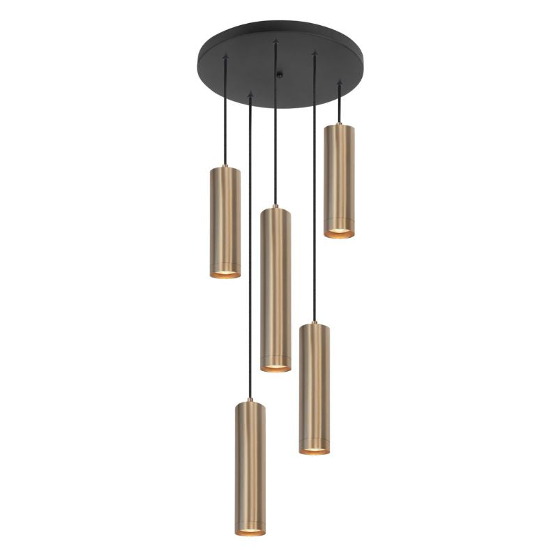 Highlight Perugia 5-Lichts Hanglamp GU10 H5671.38 Mat Goud