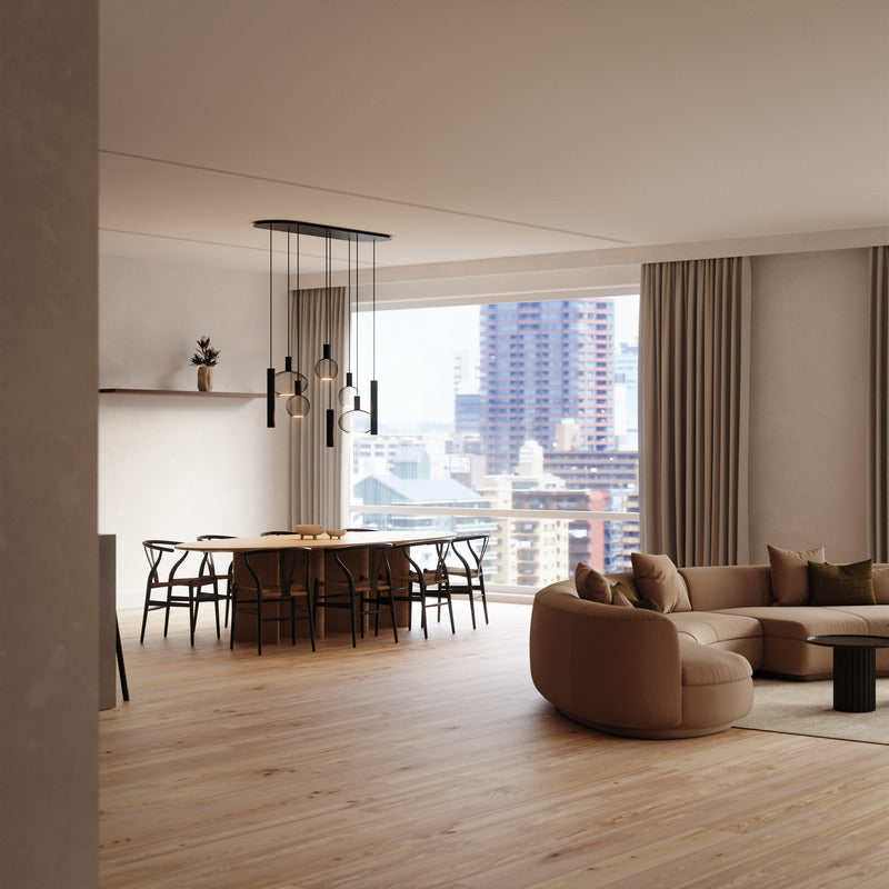 ZTAHL Como 8-Lichts Hanglamp 9100-9005 Mat zwart - De Smid Verlichting