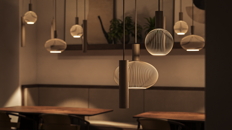 ZTAHL Como 13-Lichts Hanglamp 9170-Quartz Exclusief Lichtbronnen