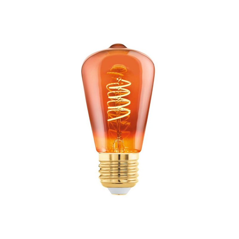 EGLO ledfilamentlamp ST48 koper spiraal E27 4W