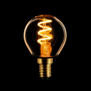 Kogellamp Filament spiraal LED 4watt E14 240v 2200k dimbaar Helder
