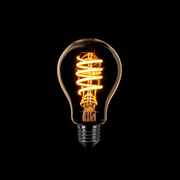 Led spiraal standaard lamp A60 E27 6W dimtone van 2700K naar 2200K. Flame