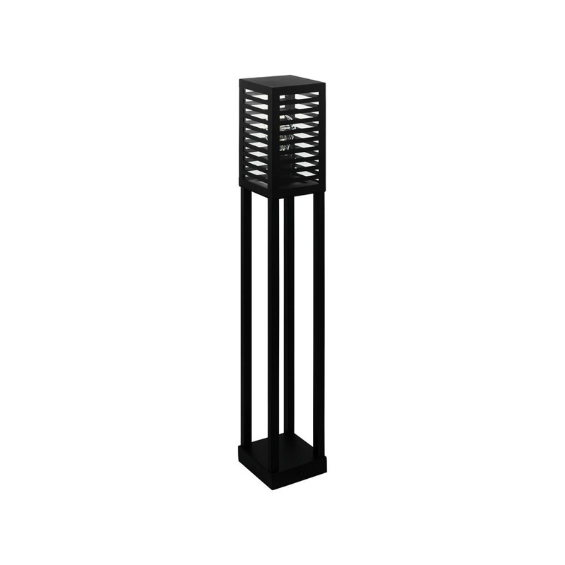 Eglo Alamonte 3 Sokkel groot  Buitenlamp Ip44 Zwart/Glas
