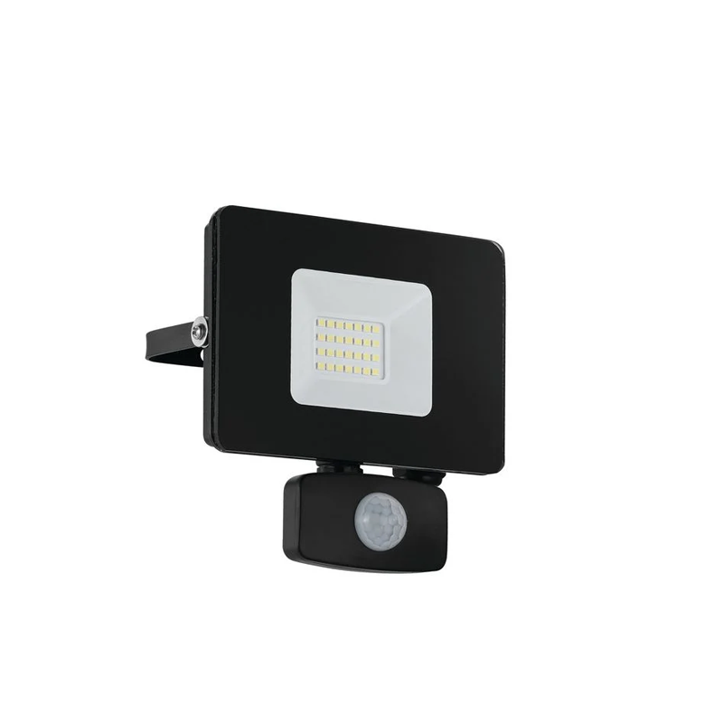 LED Faedo 3 Breedstraler + Sensor Zwart 20watt Op=Op