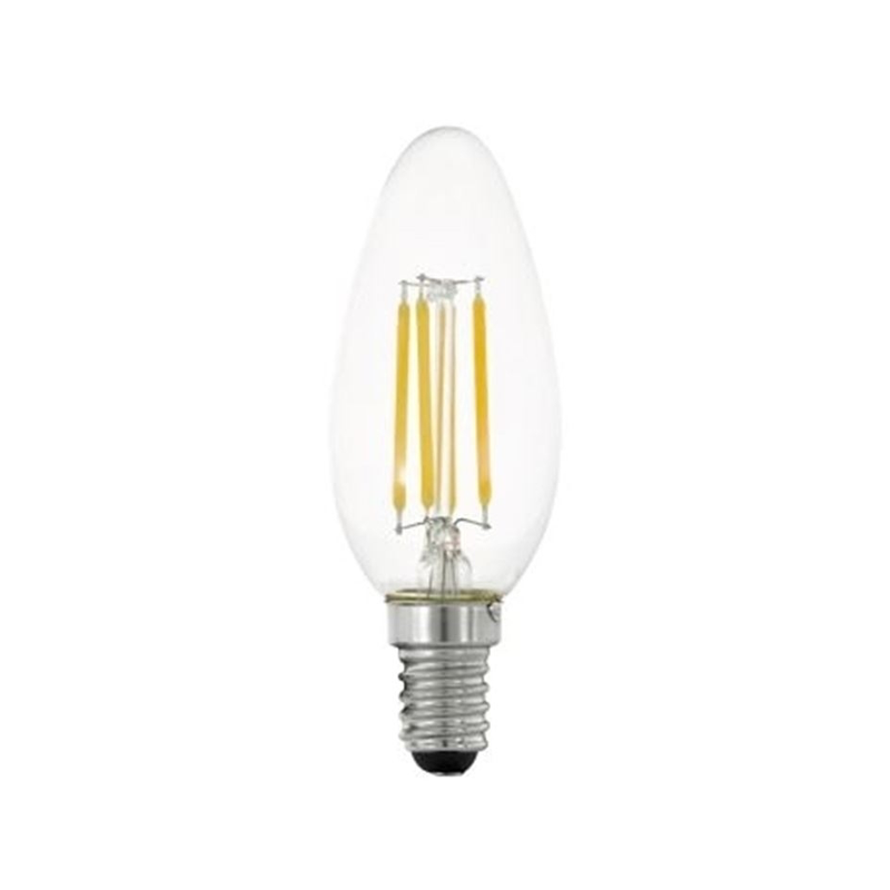 Eglo LED Stepdim. Kaarslamp E27 4W.2700K  Helder