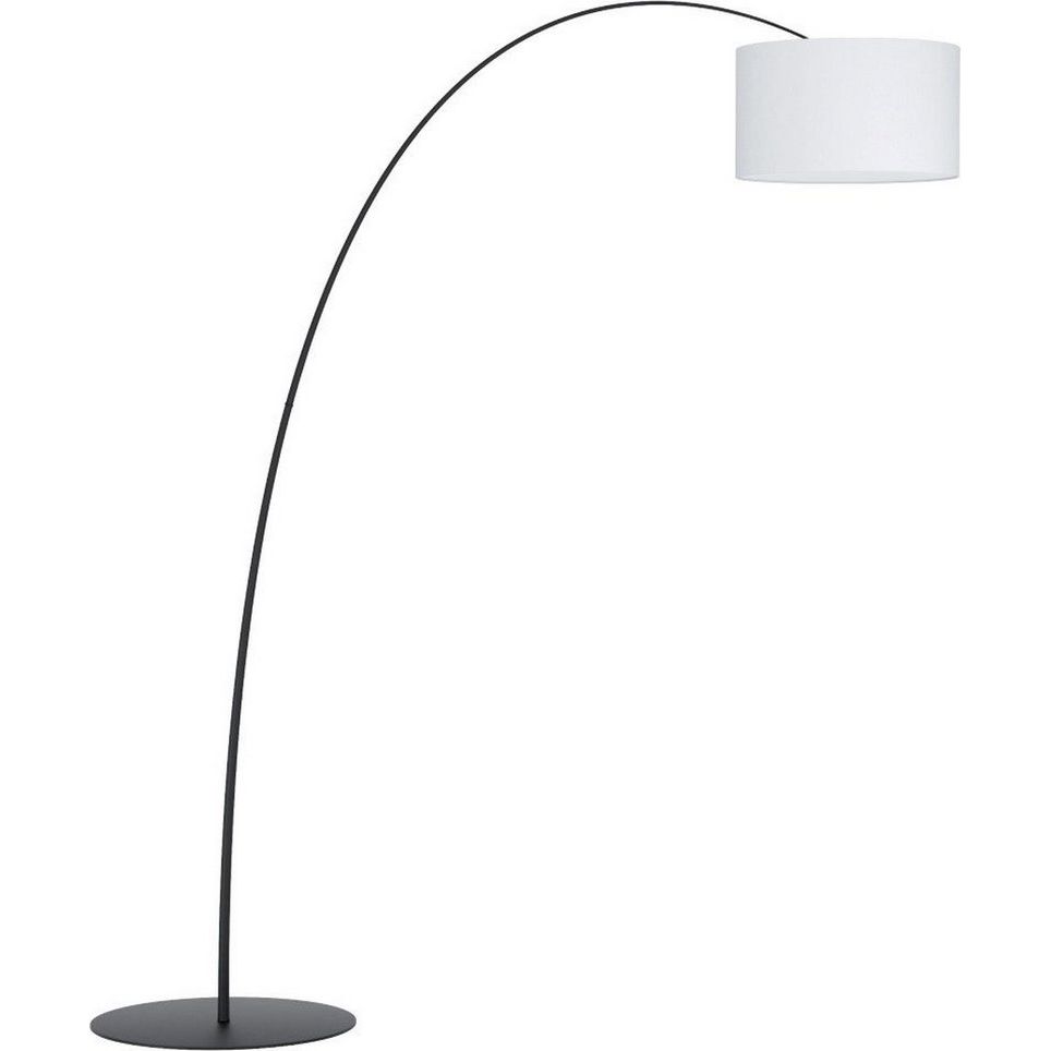 Eglo Lesquerde Vloerlamp met Kap Zwart/Off White - De Smid Verlichting