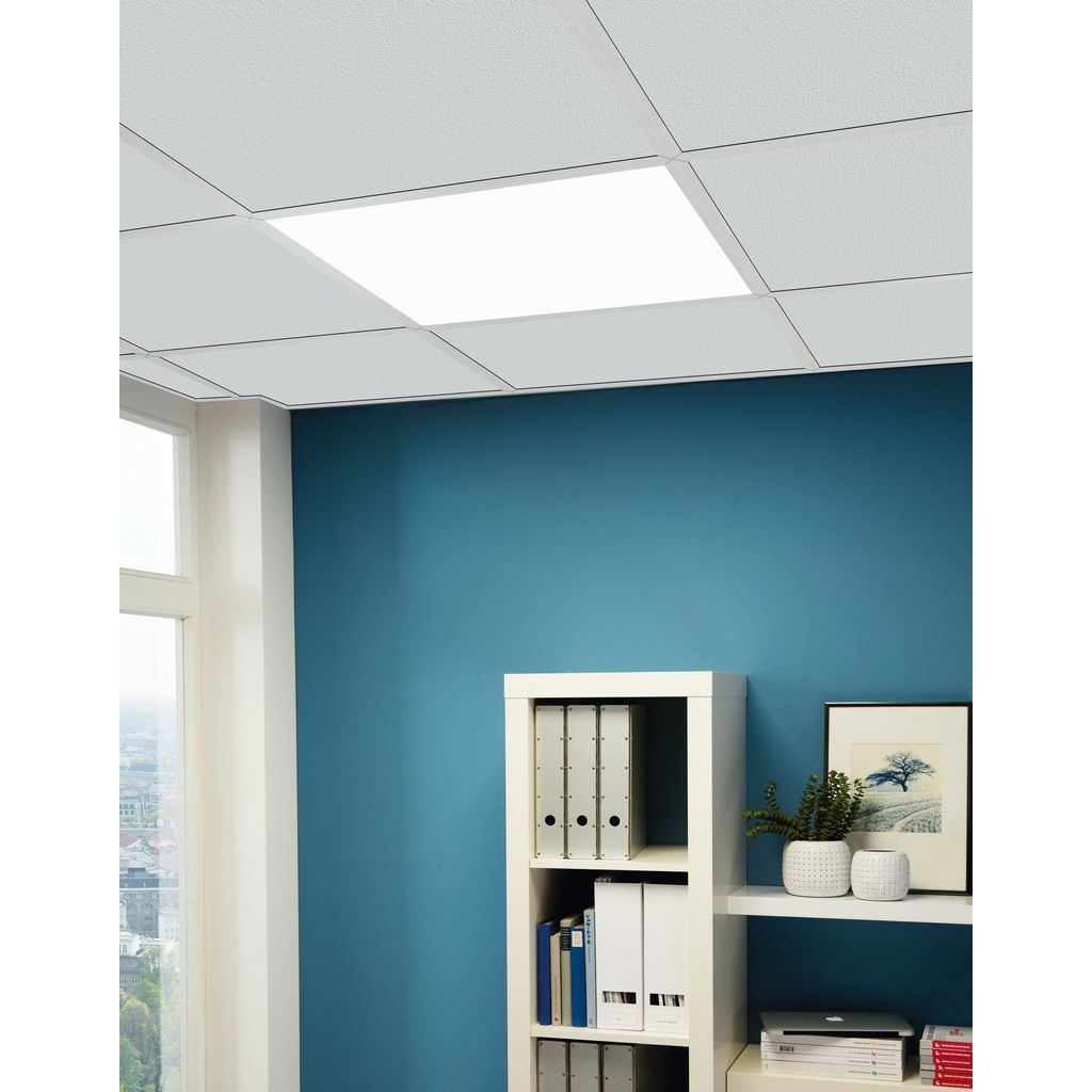 New Bari LED Plafondlamp Wit 45x 45cm - De Smid Verlichting