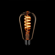 Eth Led Spiraal ST64 Edison Flame 6W 6-301301 | Dimtone 2700K - 2200K