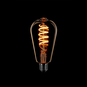Eth Led Spiraal ST64 Edison Flame 6W 6-301301 | Dimtone 2700K - 2200K