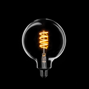 Eth Led spiraal Globe 125mm E27 6W dimtone van 2700K naar 2200K Helder