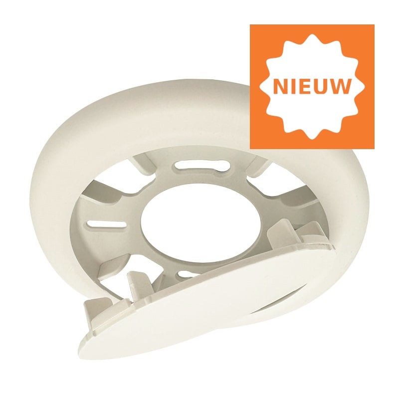 EGT plafond afdekplaat rond 2-delig wit