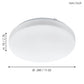 Eglo Frania LED Plafondlamp 28cm Wit 97871