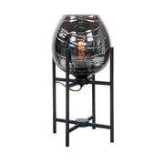 Highlight Fantasy Appel Tafellamp met Glas Zwart/Smoke Glas Exlcusief Lichtbron