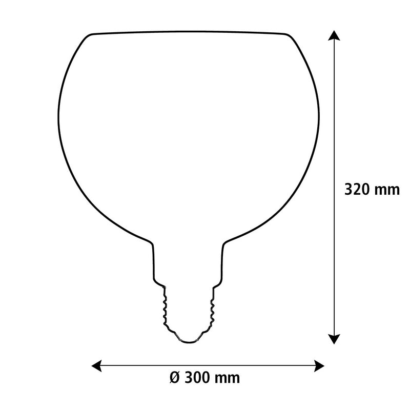 Segula Floating Globe LED Ø300 Golden E27 5W 350Lumen 2200K
