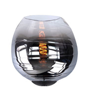 Fantasy Apple Tafellamp Zwart met Semi Smoke Glas