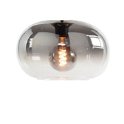 Highlight Bellini 1-Lichts Ronde Plafondlamp met Semi Smoke Glas Groot Exclusief lichtbron