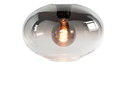 Bellini 26 x 18,5 cm mond geblazen Los Glas Semi Smoke