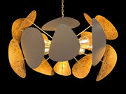 Leclercq en Bouwman Galaxy hanglamp ovaal 9 lichts LB555/8+1OV-BR