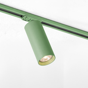 1-Fase Rail Spot 125mmx52mm Salie Groen inclusief Lichtbron GU10