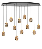 Highlight Golden Egg 12-Lichts Ovale Hanglamp H5453.01 Goud