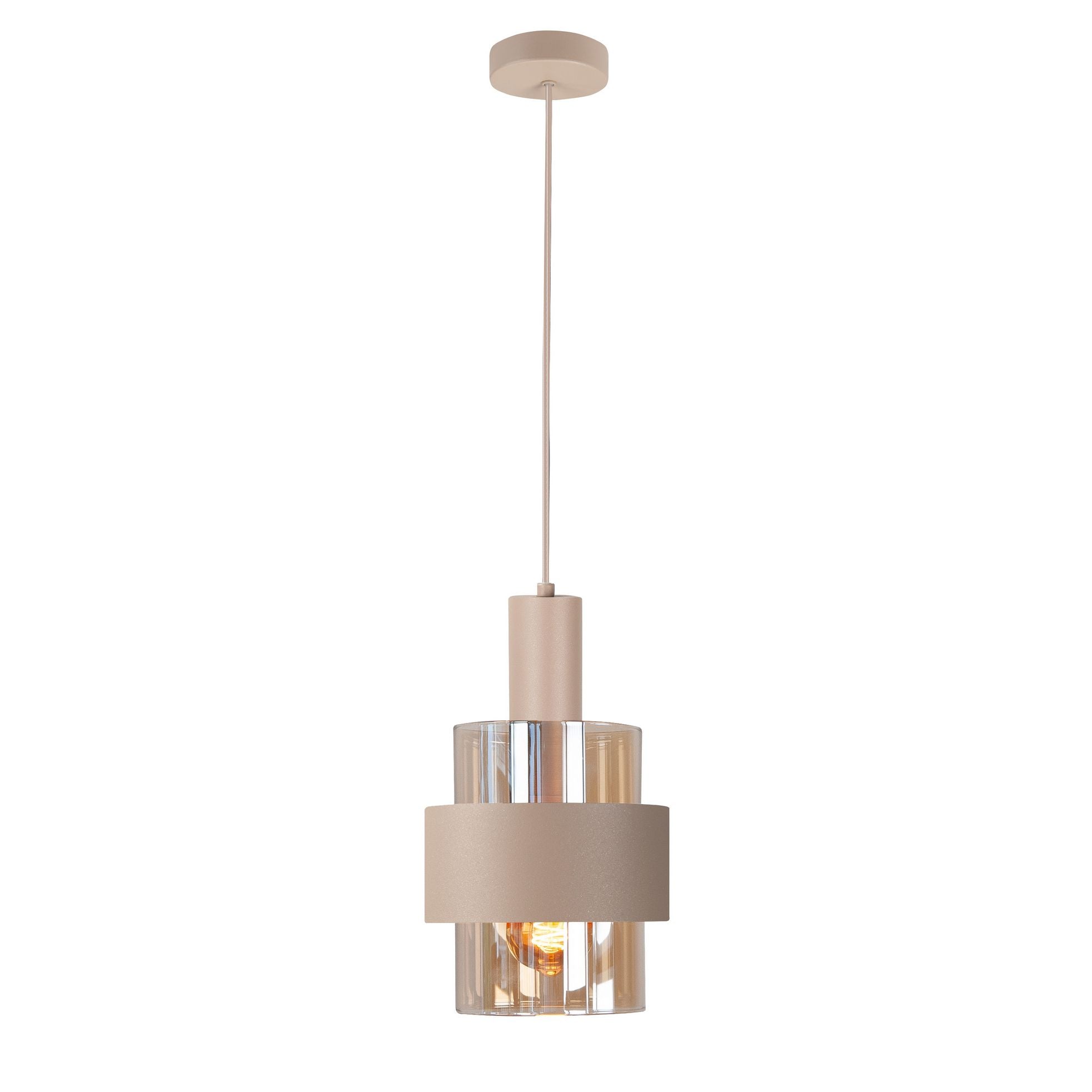 Marrone 1-Lichts Hanglamp Zand - De Smid Verlichting