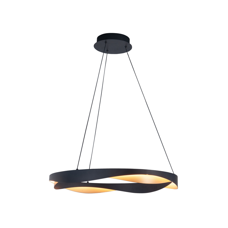 Highlight Ascoli LED Hanglamp Ø64cm 46watt H5540.01 Zwart/Goud