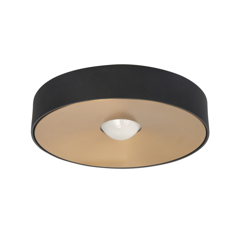 Highlight Bright Plafondlamp Ø20cm P6501.38 Zwart/Goud De Laatste Showroom model