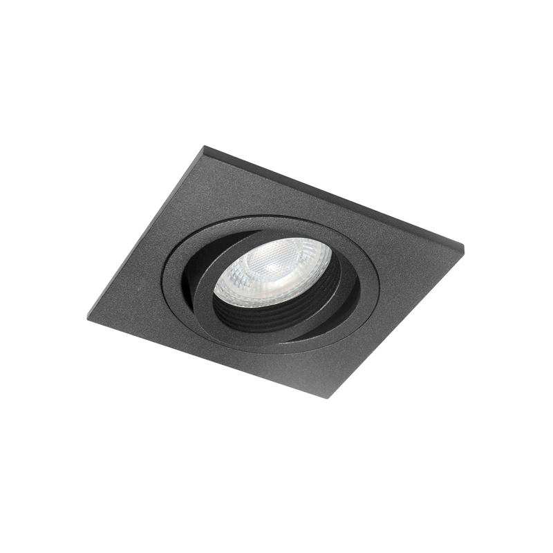 Highlight Inbouwspot vierkant kantelbaar S7818.01 Zwart