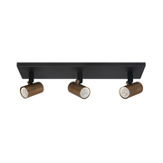 Piccolo 3-Lichts Spot Balk Zwart/Goud