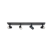 Piccolo 4-Lichts Mini Balk Spot Zwart