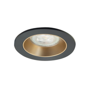 Highlight S7831.38 Inbouwspot Fix GU10 Zwart/ Mat Goud