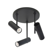 Trend 3-Lichts Mini Spot rond Zwart