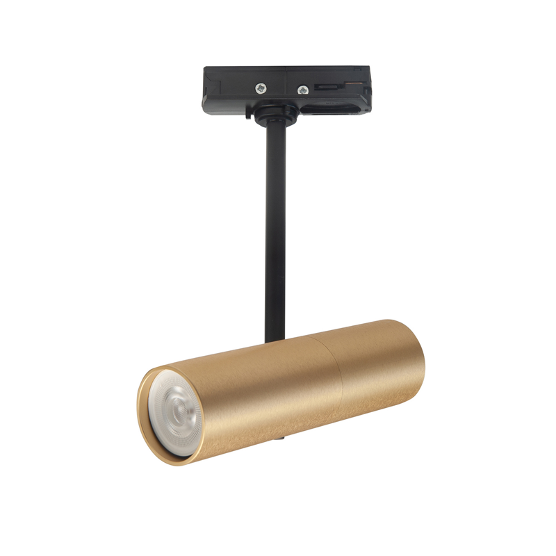 Highlight S7538.38 Trend Track Rail Spot Mini 230V GU10 Mat Goud + adapter excl.lichtbron Op=Op Showroom model