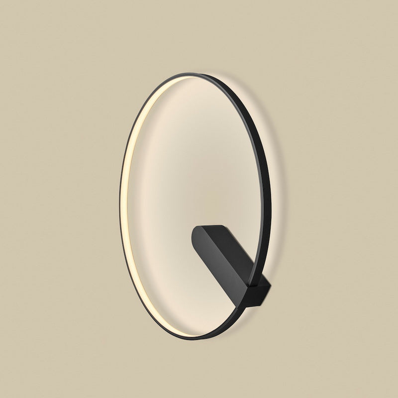 Holkotter Circular Plafond/Wandlamp Zwart