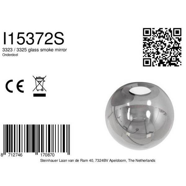 Steinhauer Bollique Glas voor vloerlamp en tafellamp 3323 / 3325  I15372S