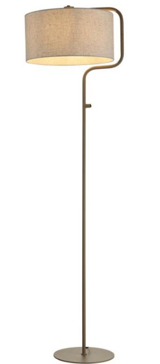 Jacqueline Vloerlamp Zand met Stoffenkap Crème