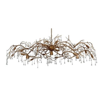 Leclercq en Bouwman Como Hanglamp Ovaal LB450/16+3br Ambachtelijk Brons