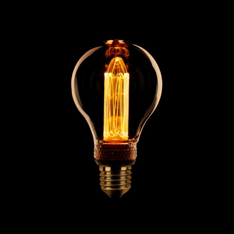 Lifestyle Led kooldraad A60 Standaard E27 2.3w/9w 1800k dimbaar 65L Flame