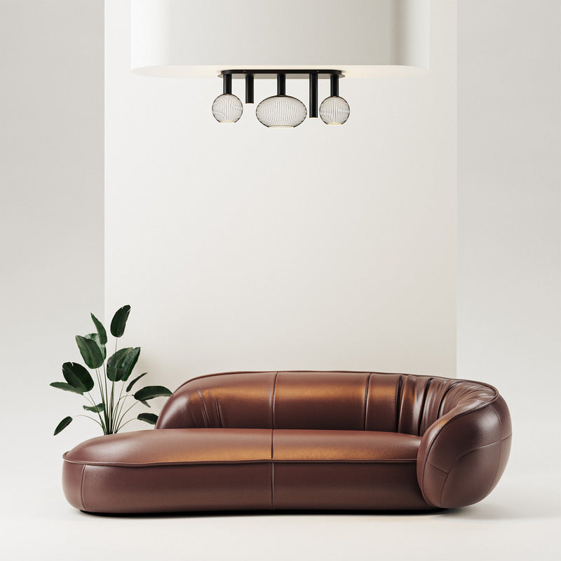 Ztahl Como 5-Lichts Plafondlamp 9150-9005 Zwart Exclusief Lichtbronnen